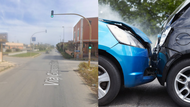 Mazara, incidente sulla via Falcone fra un autocarro e due auto