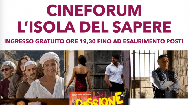 ​Pantelleria: secondo cineforum ‘Isola del Sapere’ dell’UNIPANT
