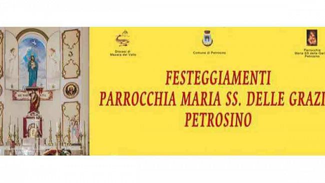 Petrosino, sabato cominciano i festeggiamenti in onore della Santa Patrona, Maria Santissima delle Grazie