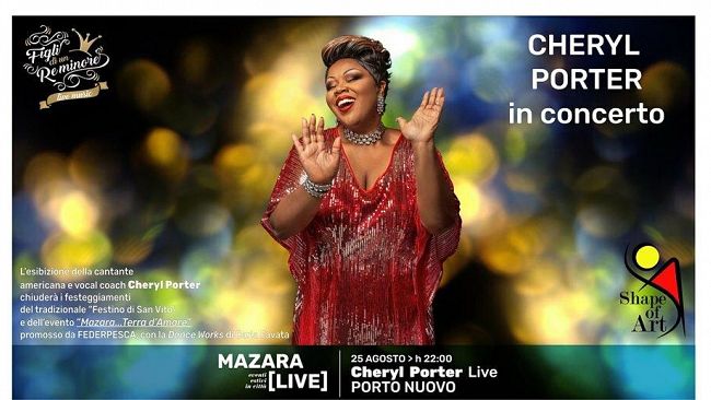 Mazara, domenica chiusura del Festino di San Vito con l’evento al porto nuovo “Terra D’a-Mare” ed il concerto di Cheryl Porter