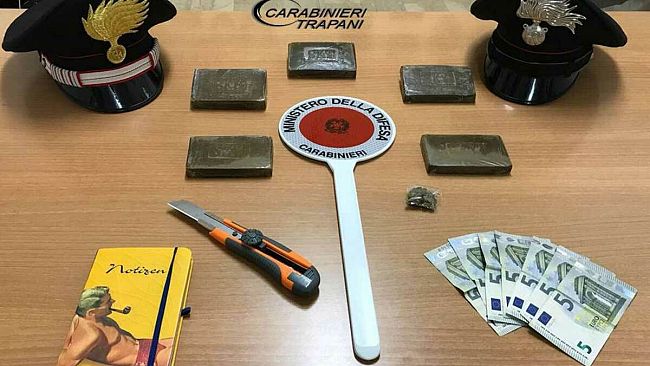 Mazara del Vallo, un arresto per detenzione di sostanze stupefacenti