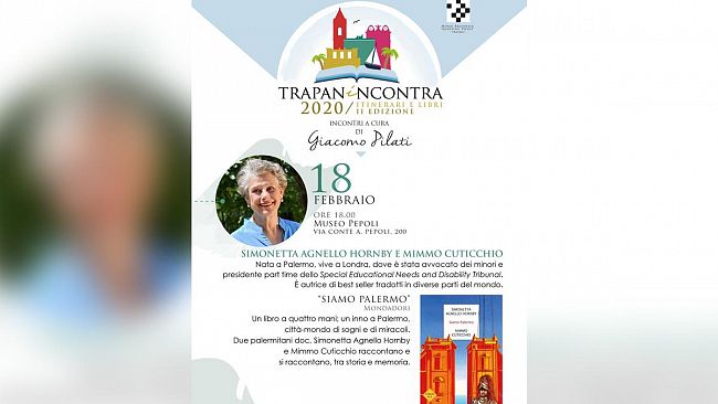 “Trapanincontra”, Simonetta Agnello Hornby presenta il suo libro “Siamo Palermo”.