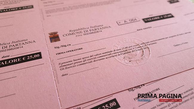 Partanna: attivate tutte le procedure per ottenere i buoni spesa