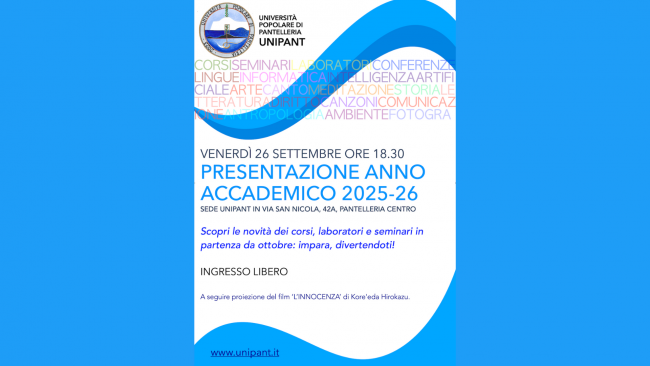 Unipant: il 26 settembre presenta l’offerta formativa del nuovo Anno Accademico 2025-26