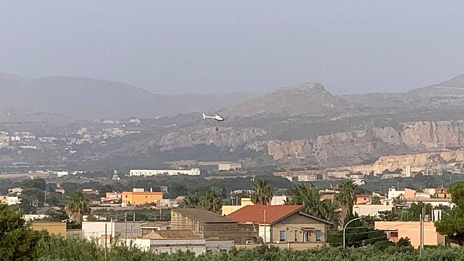 ​Incendio nella pineta di Valderice