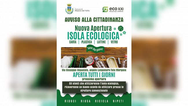 Mazara, ​nuova Isola Ecologica nella via Impastato