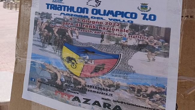 Mazara, Triathlon olimpico: oggi pomeriggio e domattina lungomare chiuso 