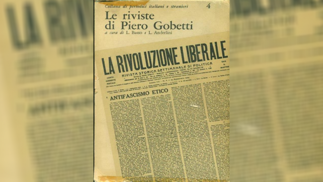 Ultime della sera: “Piero Gobetti e la rivoluzione liberale”
