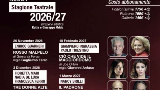 Teatro Impero di Marsala, al via la prevendita per 