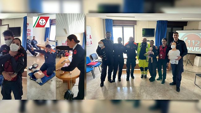 Militari Capitaneria di Porto abilitati al 1° soccorso e impiego defibrillatore