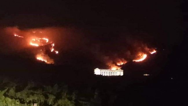 Drammatico incendio devasta il Monte Inici ed il Bosco Angimbè