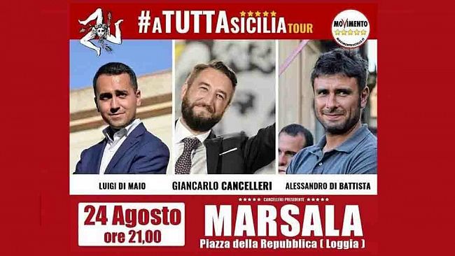 Marsala, tappa cittadina per il tour “atuttasicilia” del M5S