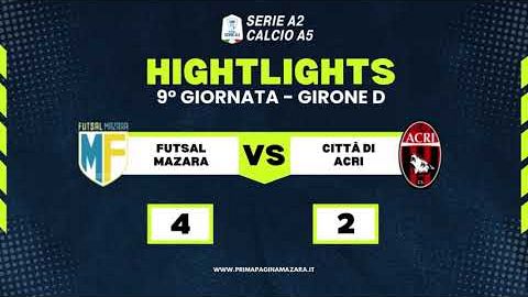 Futsal Mazara-Città di Acri 4-2. Gli highlights del match