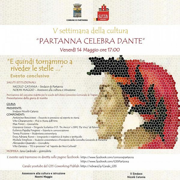 Partanna Celebra Dante Alighieri Prima Pagina Partanna